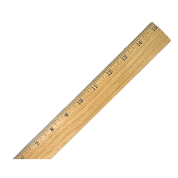 Picture of 71-014 CLI 15" Wooden Ruler Bevelled #77315