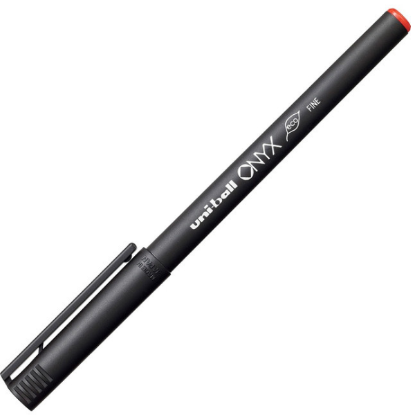 Picture of 61-005 UniBall Onyx Pen Red Fine #60144