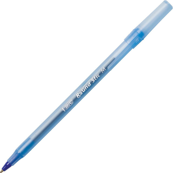 Picture of 61-014 Bic Round Stic Pen Blue Med GSM609-BLU