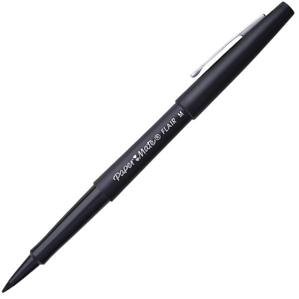 Picture of 53-010 P/Mate Felt-tip Flair Marker Blk - Med #8430152