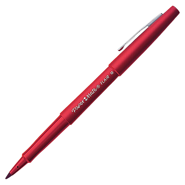 Picture of 53-014 P/Mate Felt-tip Flair Marker Red - Med  #8420152