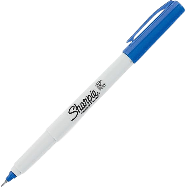 Picture of 53-049 Sharpie Permanent Marker U-Fine - Blue #37003