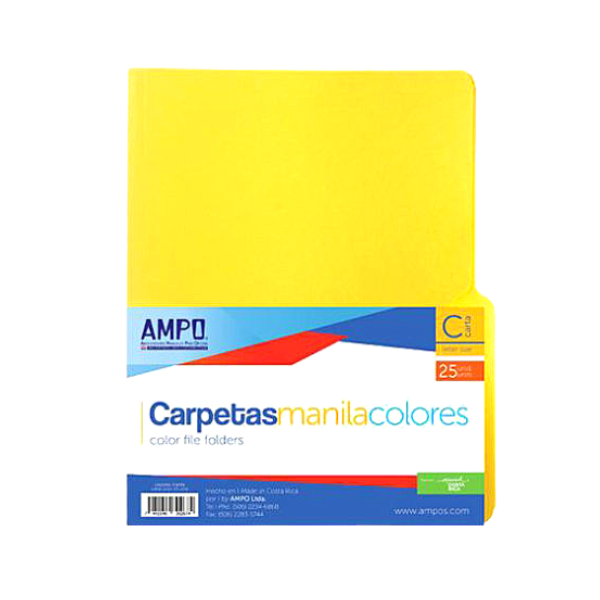 Picture of 36-015  Ampo L/S File Folder (25) - Yellow