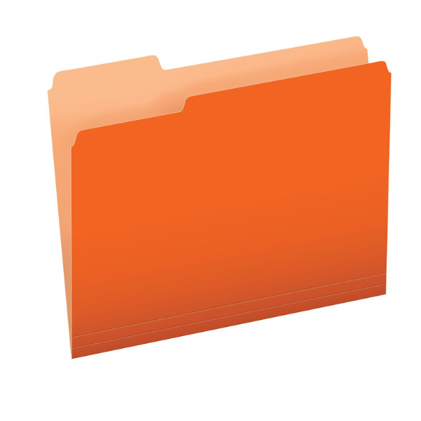 Picture of 37-015 Pendaflex L/S File Folder - Orange #15213