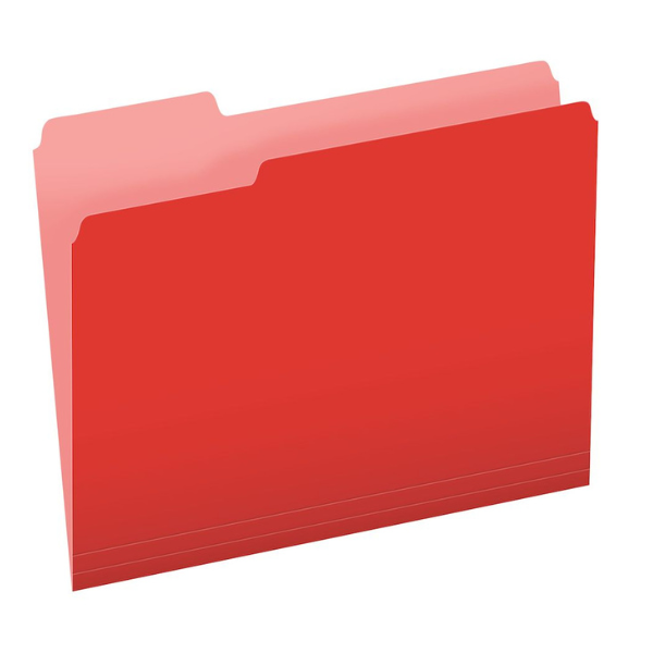 Picture of 37-016 Pendaflex L/S File Folder - Red #15213