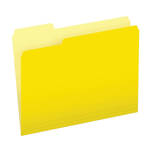 Picture of 37-017 Pendaflex L/S File Folder - Yellow #15213