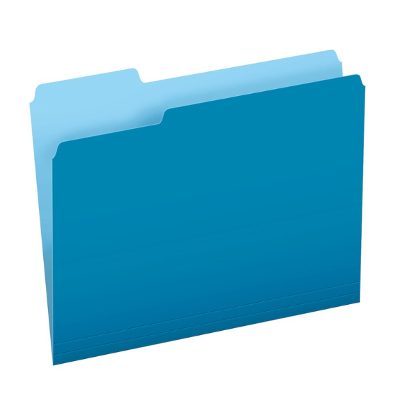 Picture of 37-018 Pendaflex L/S File Folder - Lt. Blue #15213