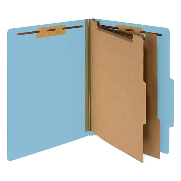 Picture of 37-030 Classification Folder 6-P L/S Blue #PU61LBL