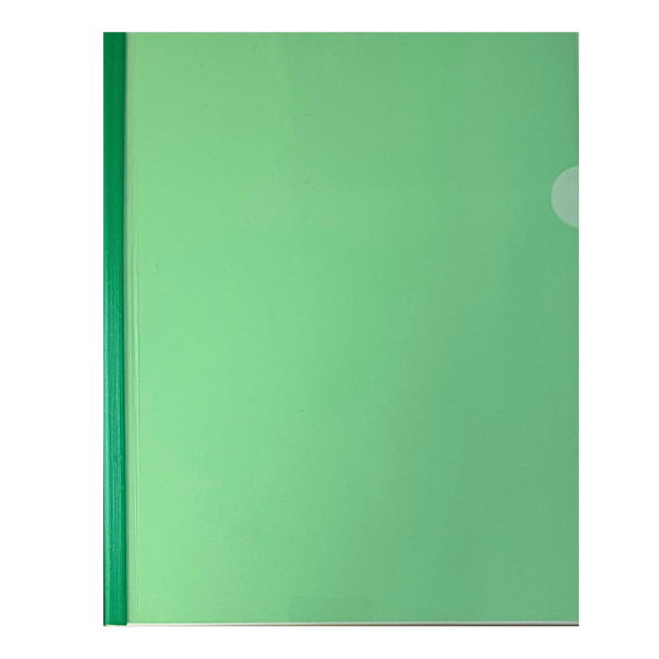 Picture of 40-024 CF Plastic Report Cover w/Spine Green