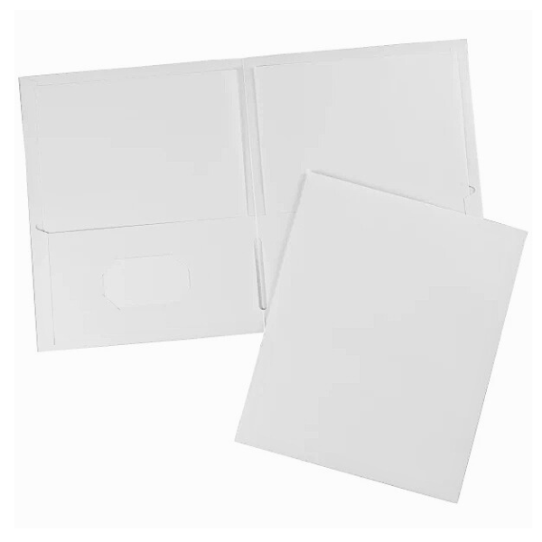 Picture of 40-050 Avery Double Pocket Portfolio - White #47991