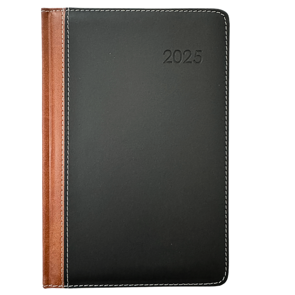 Picture of 90-002 SOS 5-1/2 x 8-1/2 Exec. Appt. Diary (Blk/Tan) 1-DAY