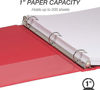 Picture of 04-001 1" O-Ring Binder Red #SAM11303