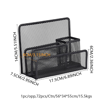 Picture of 24-035 Mesh 3-Part Desk Organizer - Black #J32199