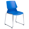 Picture of AA-5265BL Image Stack Chair w/Chrome Frame - Blue