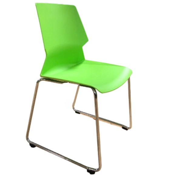 Picture of AA-5265GR Image Stack Chair w/Chrome Frame - Green