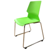 Picture of AA-5265GR Image Stack Chair w/Chrome Frame - Green