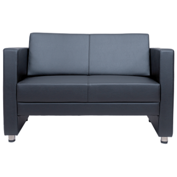 Picture of AA-S91212 Image 2-Seater PU Sofa - Black