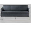 Picture of AA-S91253 Image 3-Seater Sofa w/Chrome Frame - Black