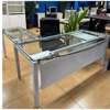 Picture of EV-0018C Vision Plus 1800 Executive Glass Desk w/Return - Clear