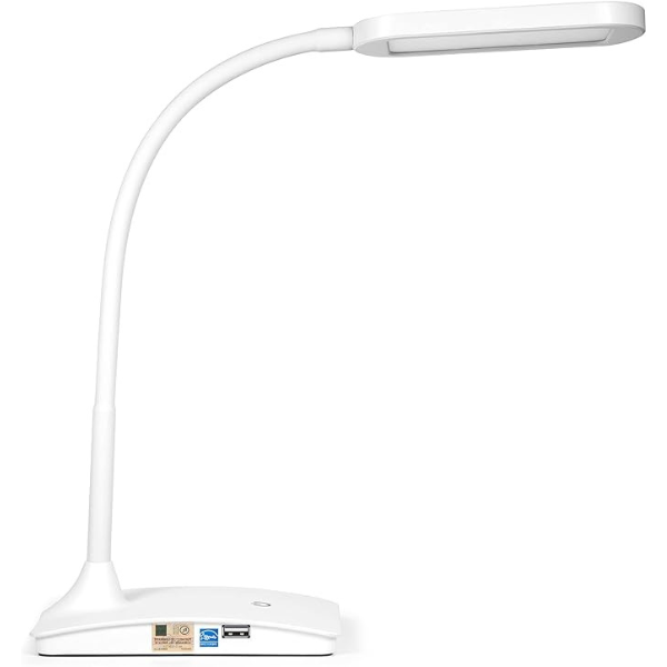 Picture of 47-004 Ivy Desk Lamp w/USB Port - White #IVY-40WT