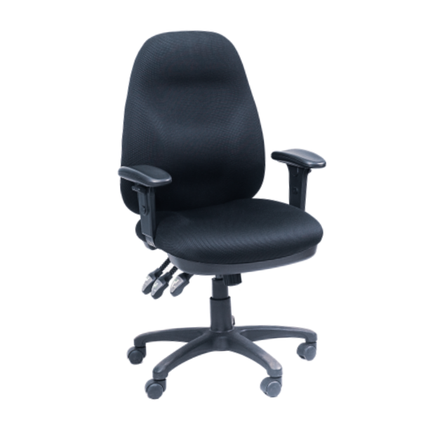 Picture of AA-5327BK Image 3 Lever H/Duty Task Chair w/Arms  - Black