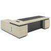 Picture of ET-E1820L WO  Royal 1800 x 2000 Exec. Desk with Side Cabinet - White Oak