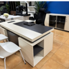 Picture of ET-E1820L WO  Royal 1800 x 2000 Exec. Desk with Side Cabinet - White Oak