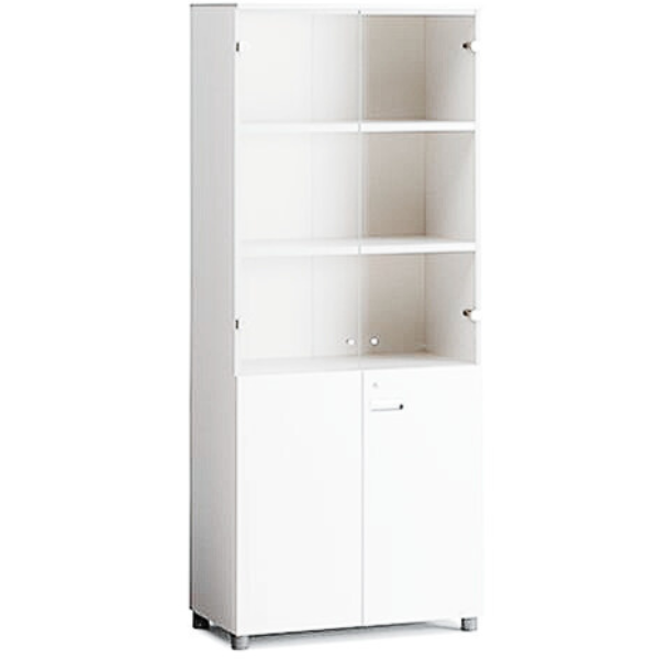 Picture of CA-C385G WW Supertech 5-Shelf (800) Cabinet w/Solid & Glass Doors - WW