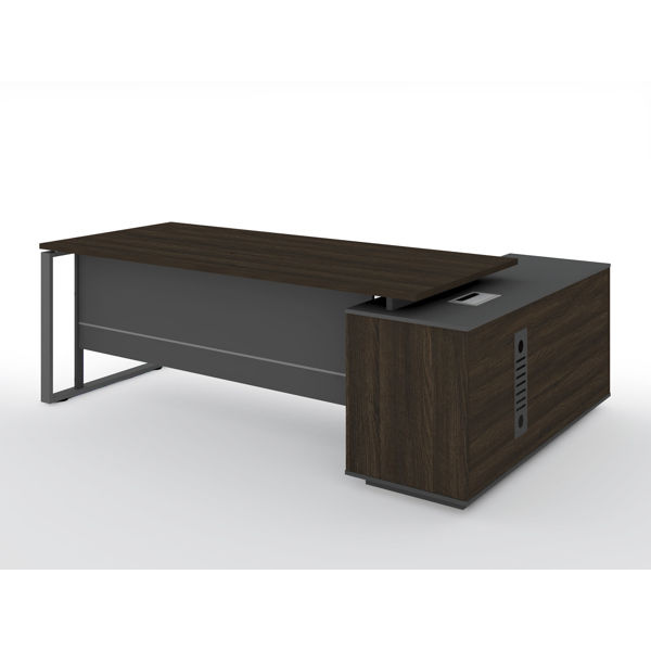 Picture of ET-D1615L W Evolve 1600 x 1500 L-Type Desk w/Cupboard - Walnut