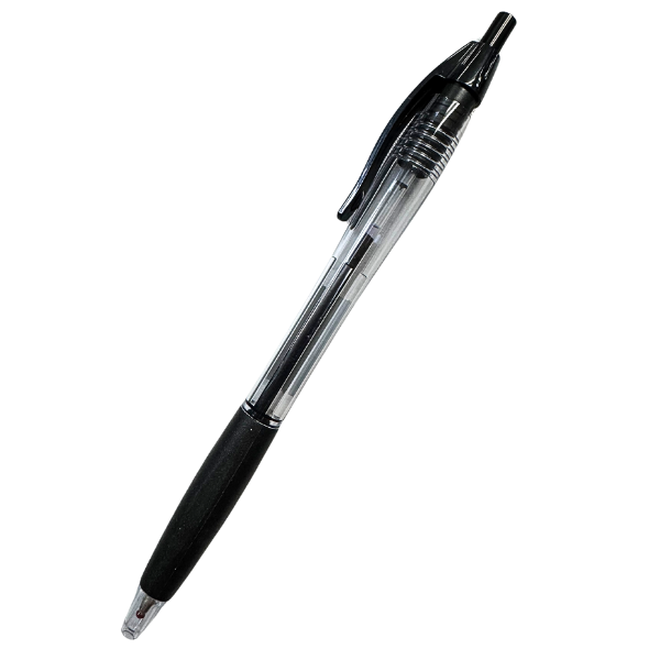 Picture of 62-044 Unimax Ultraglide Ret. Ball Point Pen 1.0mm - Black #003460