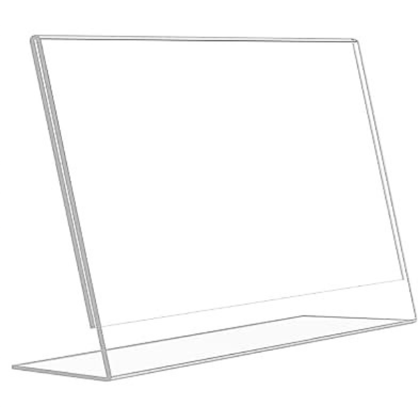 Picture of 08-026 Slanted 11x8-1/2 Horizontal Sign Holder - Clear