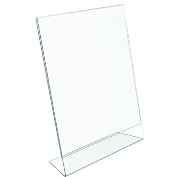 Picture of 08-024 Slanted 8 1/2x11 Vertical Sign Holder - Clear