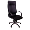 Picture of AA-812BBK Image High Back Exec Vinyl Chair w/Chrome Base - Blk